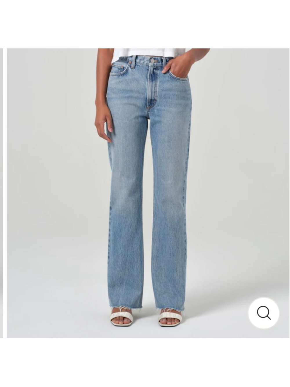 Agolde Leena Blue Flare Jeans in Stage Size 25